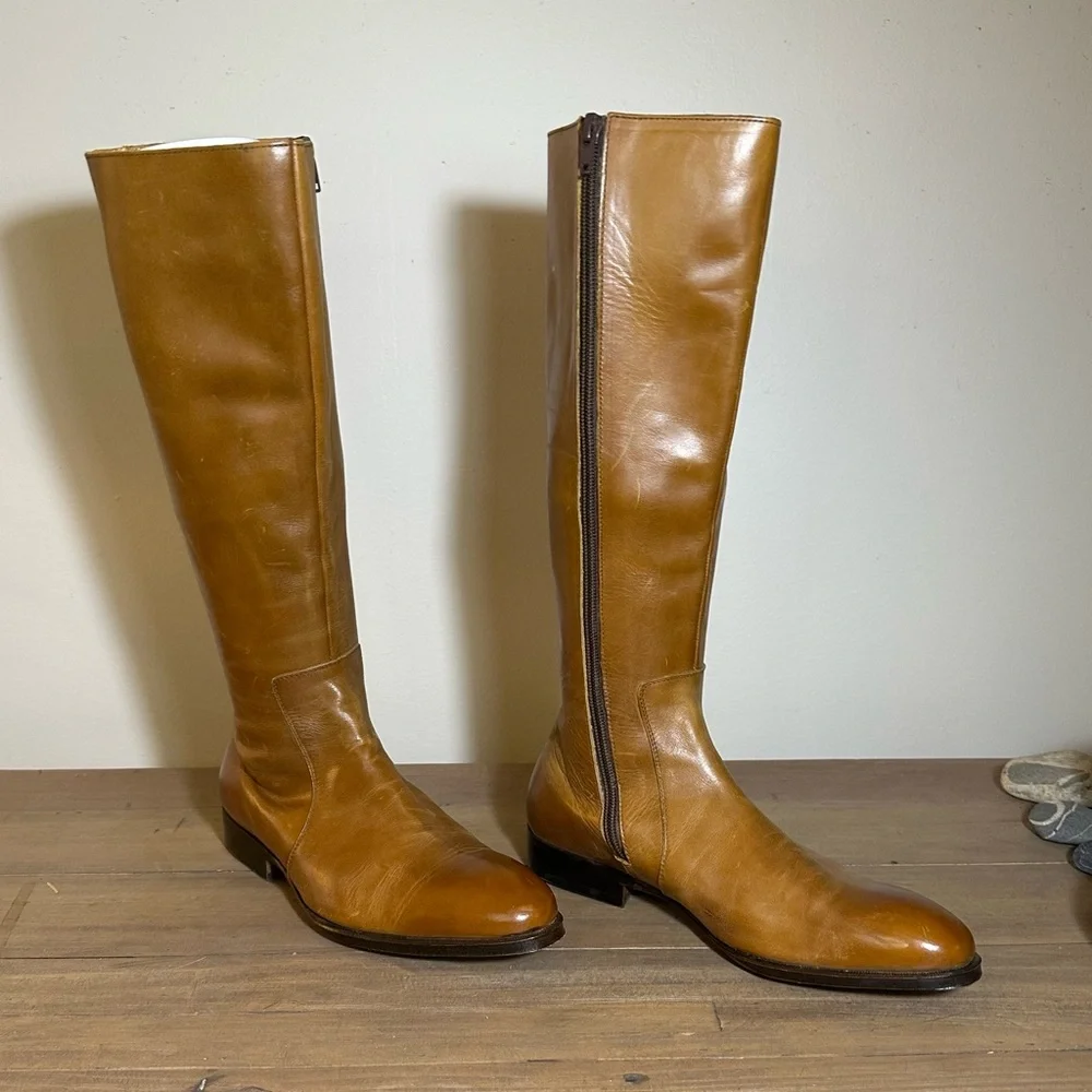 John Fluevog Brown knee high Boots (slim fit) - Picture 2 of 7